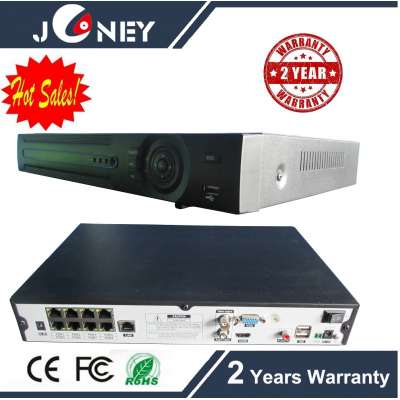 Standalone Realtime 8 Channel NVR 8CH Onvif Support 8CH 720p/960p/1080P