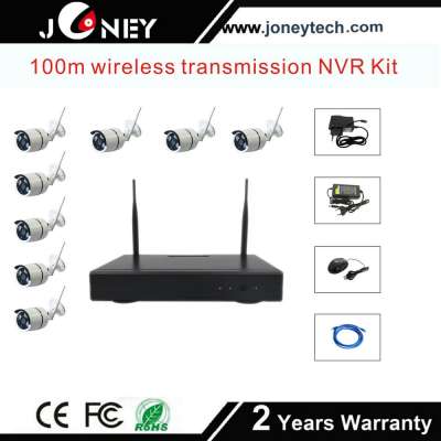 Realtime Waterproof 8channel Wireless WiFi NVR Kit CCTV Camera System